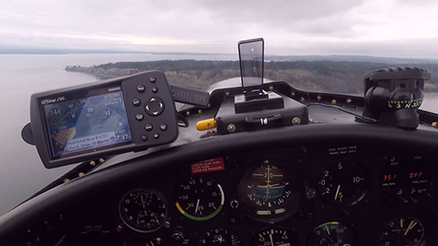 Alpha Systems AOA Eagle with a Flush Mount HUD installed in a Nanchang CJ 6A